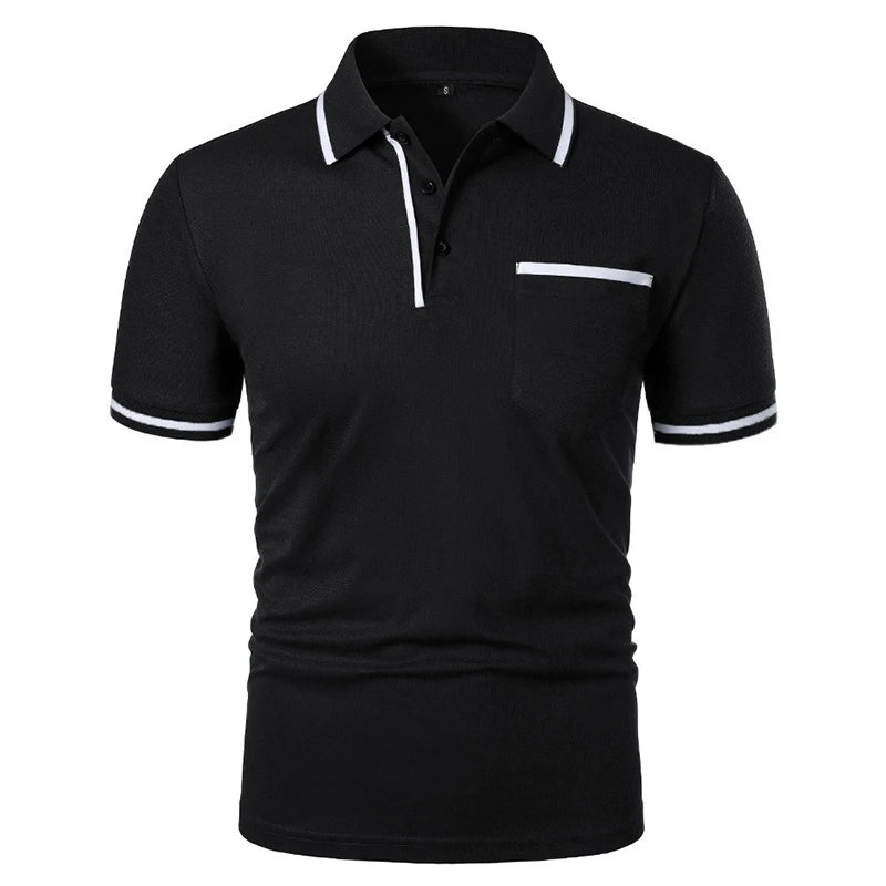 Structured Pocket Polo Shirt