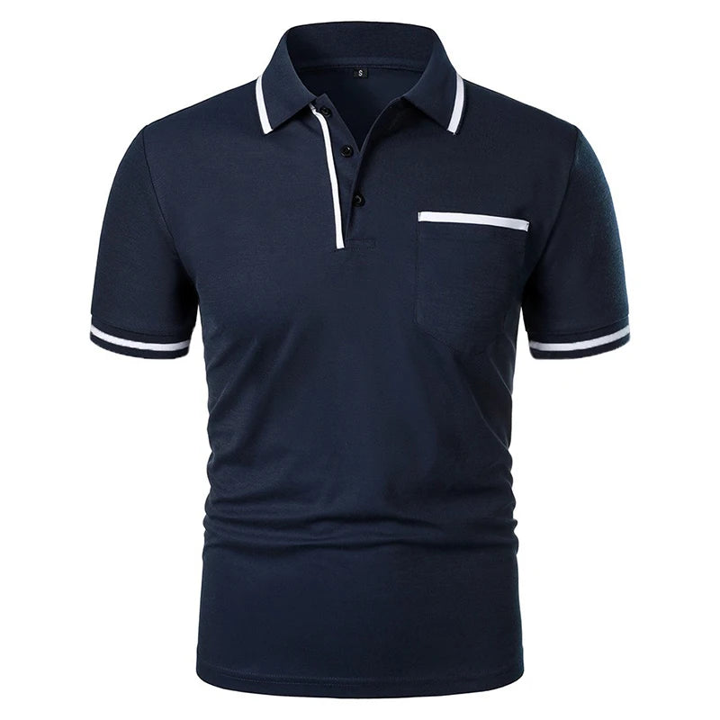 Structured Pocket Polo Shirt