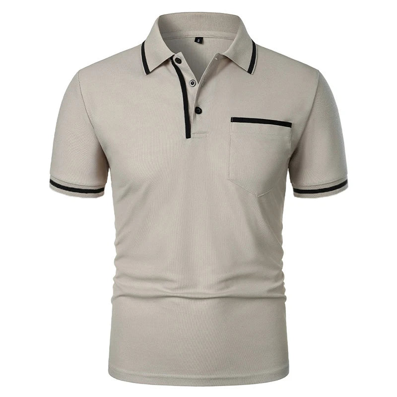 Structured Pocket Polo Shirt